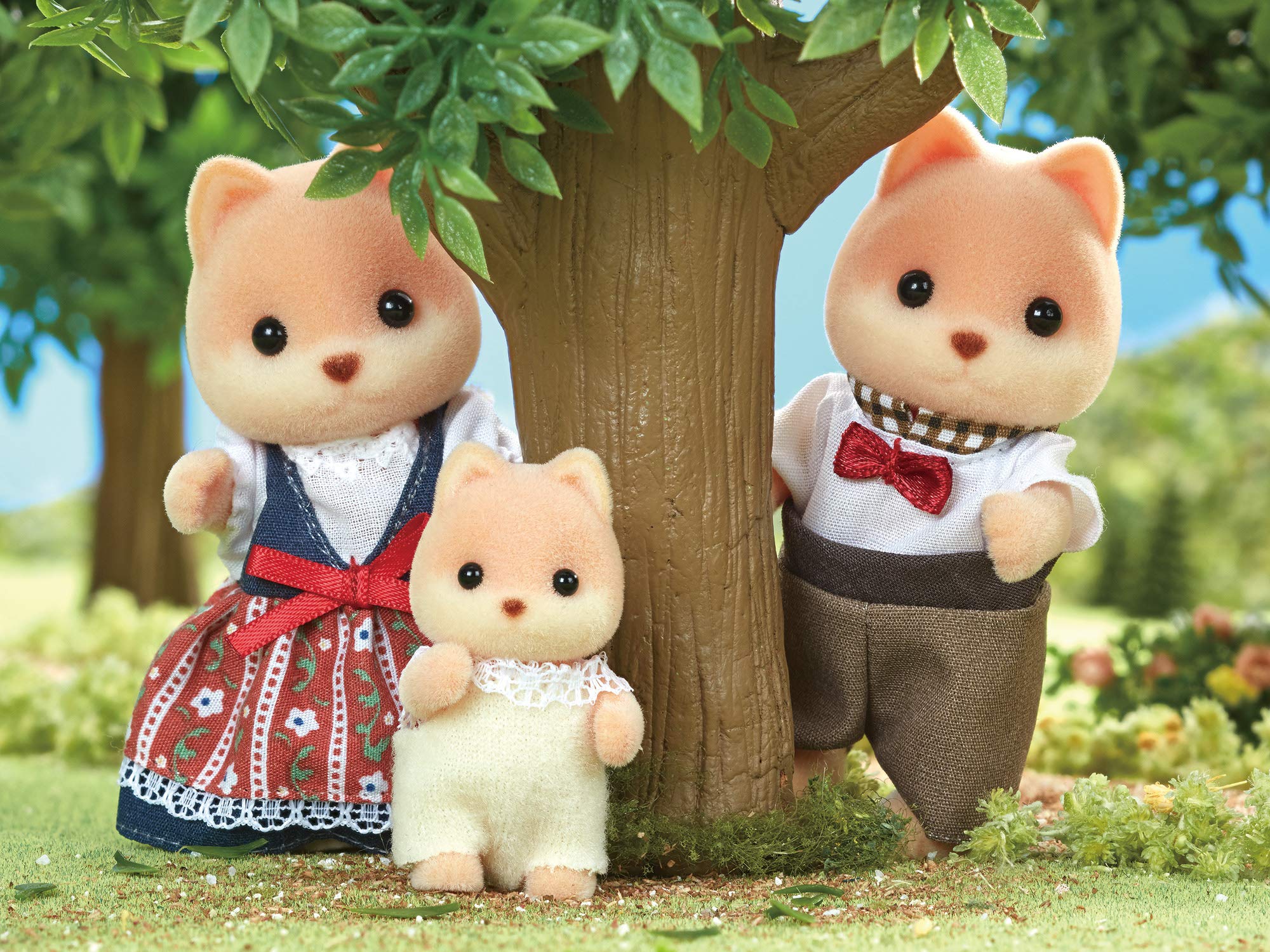 Amazon | シルバニアファミリー キャラメルイヌファミリー & 家具